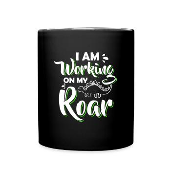 Dinosaurier Stegosaurus Dinos Pflanzenfresser - Tasse einfarbig - Schwarz - Vorne