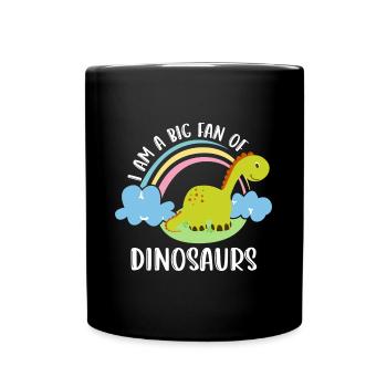 T-Rex Tyrannosaurus Pflanzenfresser - Tasse einfarbig - Schwarz - Vorne