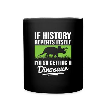 T-Rex Carnivore Raptor - Mug uni - noir - Devant