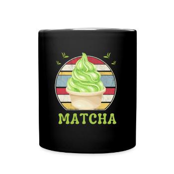 SUMMER MATCHA ICE CREAM - Mug uni - noir - Devant