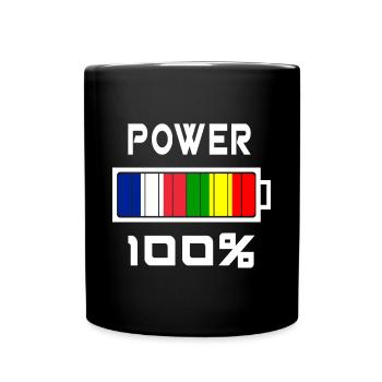 Mali und Frankreich sind an der Macht - Tasse einfarbig - Schwarz - Vorne