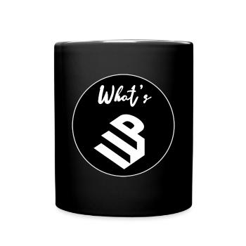 Whats up - Tasse einfarbig - Schwarz - Vorne