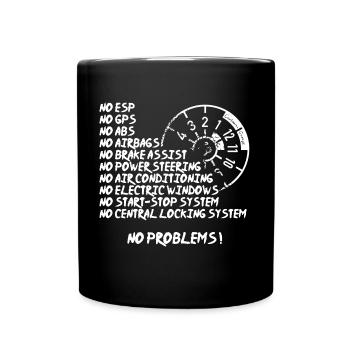 No Problems - Tasse einfarbig - Schwarz - Vorne