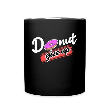 Cool Donut Statement Sweets Baking Dessert - Full Colour Mug - black - Front