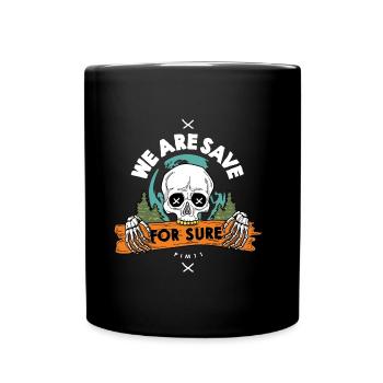 Nous sommes sauvés - Mug uni - noir - Devant
