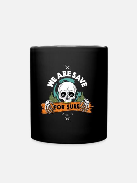 Nous sommes sauvés - Mug uni - noir
