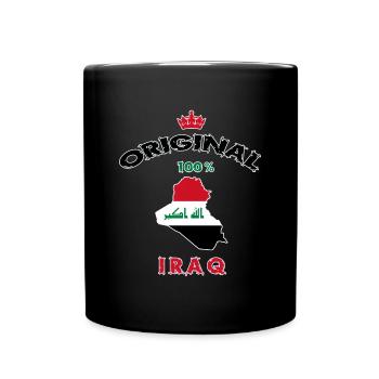 Iraq original 100% flags design - Full Colour Mug - black - Front