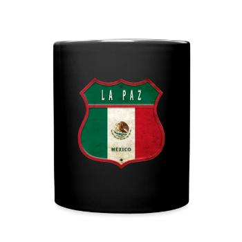 La Paz Mexiko Wappen Design - Tasse einfarbig - Schwarz - Vorne