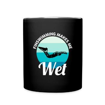 Finswimming Swimming Swimmer Swim Water Sport - Full Colour Mug - black - Front