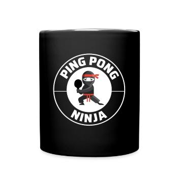 Ping Pong Master Tennis de Table Ninja Warrior Drôle - Mug uni - noir - Devant