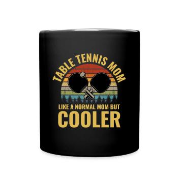 Tischtennis Tischtennis Paddel Mama Mütter Tag - Tasse einfarbig - Schwarz - Vorne