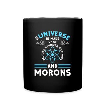 Astronaute astronomie voyage dans l'espace système solaire - Mug uni - noir - Devant