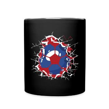 Pays-Bas Football Néerlandais Football Pays-Bas - Mug uni - noir - Devant