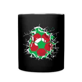 Wales Soccer Welsh Football Cymru Futbol - Tasse einfarbig - Schwarz - Vorne