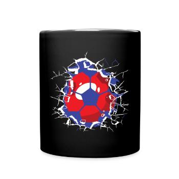 Croatia Soccer Croatian Football Hrvatska Futbol - Tasse einfarbig - Schwarz - Vorne