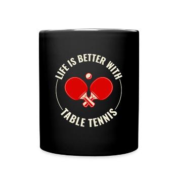 Ping Pong Master Entraîneur de Tennis de Table Paddle Player - Mug uni - noir - Devant