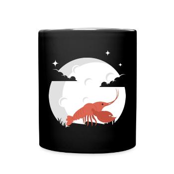 Hummer Mond Hummer Languste Meeresfrüchte - Tasse einfarbig - Schwarz - Vorne