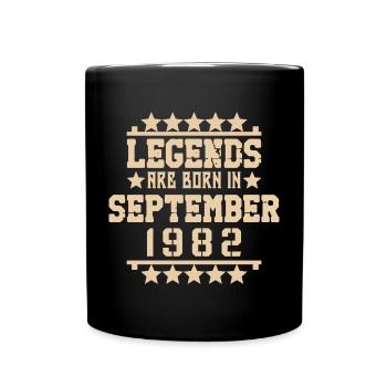 Septembre 1982 - cadeau du 40e anniversaire. Génial. - Mug uni - noir - Devant