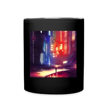 Future City - Full Colour Mug - black - Front