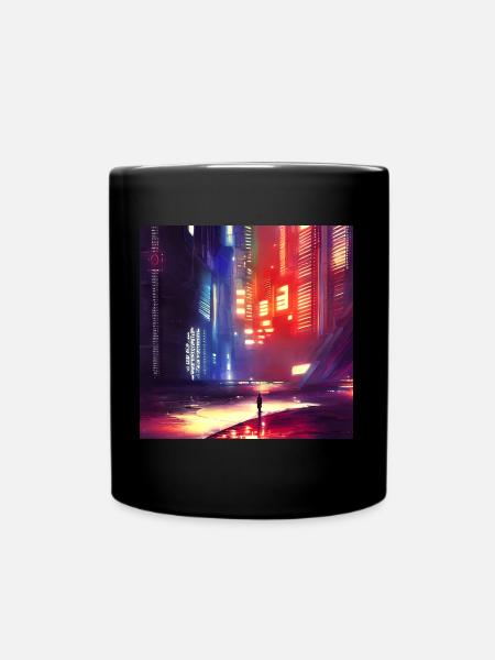 Future City - Full Colour Mug - black