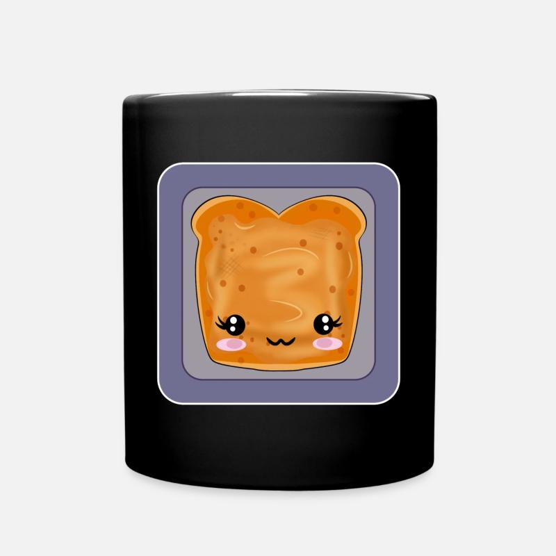 TOAST PEANUT BUTTER BREAD - Full Colour Mug - black