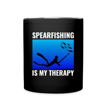 Speerfischen Speerfischen Speerfischer Fischen - Tasse einfarbig - Schwarz - Vorne