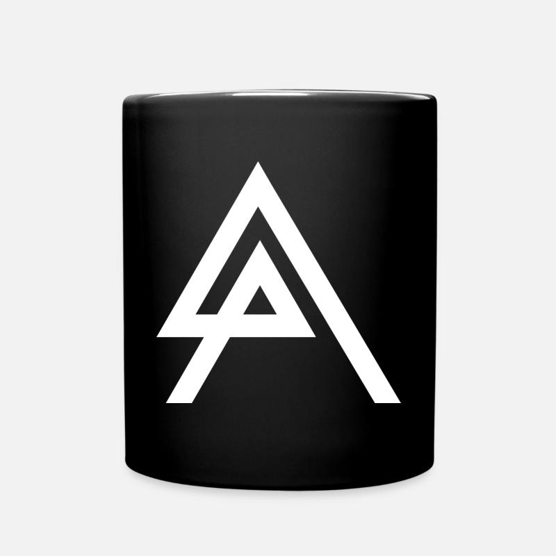 Logo in Weiß - Tasse einfarbig - Schwarz