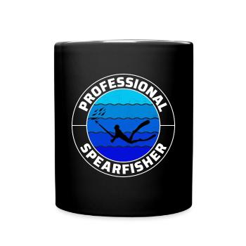 Speerfischen Speerfischen Speerfischer Fischen - Tasse einfarbig - Schwarz - Vorne