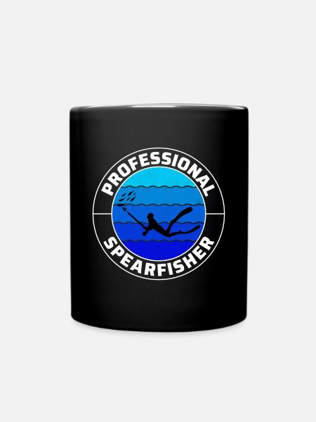Speerfischen Speerfischen Speerfischer Fischen - Tasse einfarbig - Schwarz