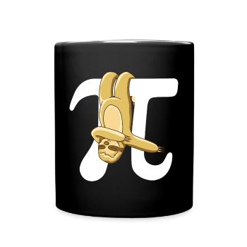 Math Paresseux Pi - Mug uni - noir - Devant