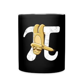 Math Paresseux Pi - Mug uni - noir - Devant