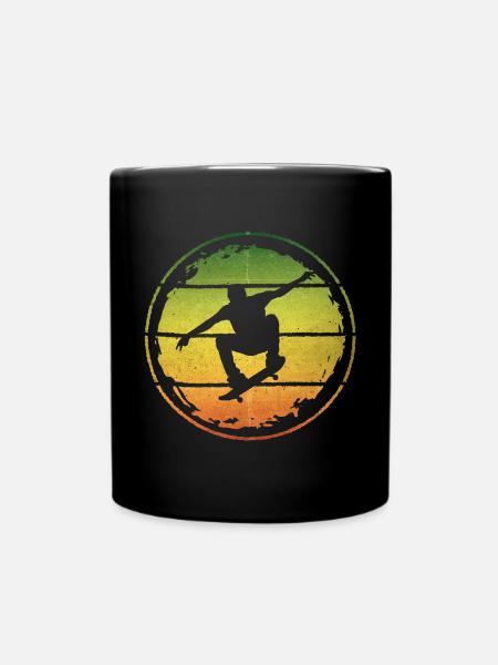 Skater Tricks Skateboard Skateboarding - Tasse einfarbig - Schwarz