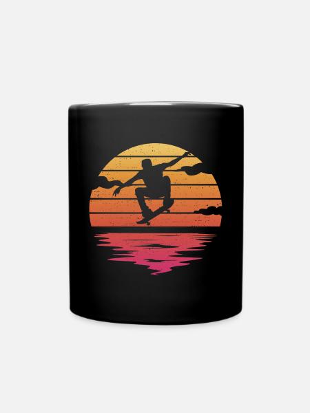 Skateboarding Tricks Skateboard Skater - Tasse einfarbig - Schwarz