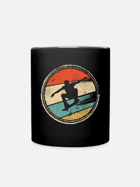 Skateboarding Tricks Skater Skateboard - Tasse einfarbig - Schwarz