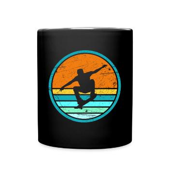 Skater Skateboard Skateboarding Tricks Skaten - Tasse einfarbig - Schwarz - Vorne