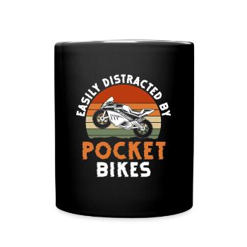 Motorrad Biker Motorradfahrer - Tasse einfarbig - Schwarz - Vorne