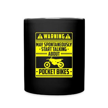 Motocross Enduro Motorcyclists - Full Colour Mug - black - Front