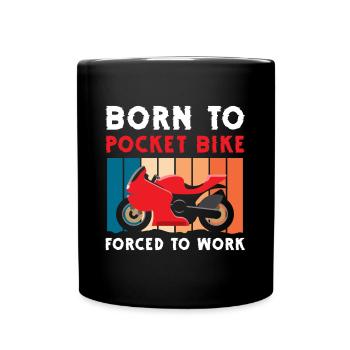 Moto Cool Cyclomoteur - Mug uni - noir - Devant