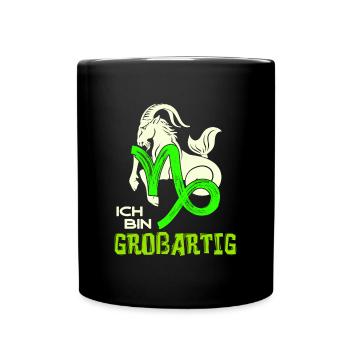 Sternzeichen Horoskop Steinbock Cool Statement - Tasse einfarbig - Schwarz - Vorne