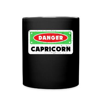 Steinbock Cool Statement Tierkreis Horoskop Himmel - Tasse einfarbig - Schwarz - Vorne