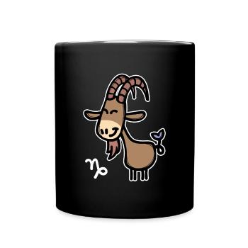 Astronomie Horoskop Steinbock Gezeiten Esoterik - Tasse einfarbig - Schwarz - Vorne