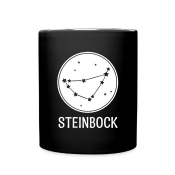 Steinbock Sternbild Himmel Sterne Galaxie Horoskop - Tasse einfarbig - Schwarz - Vorne