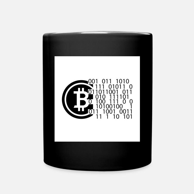 Bitcoin Code - Tasse einfarbig - Schwarz