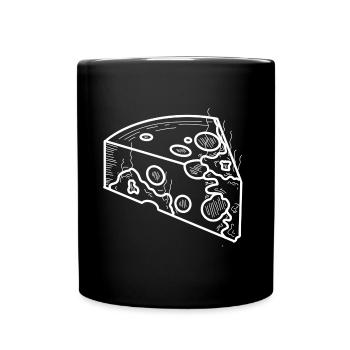Schimmelkäse - Tasse einfarbig - Schwarz - Vorne