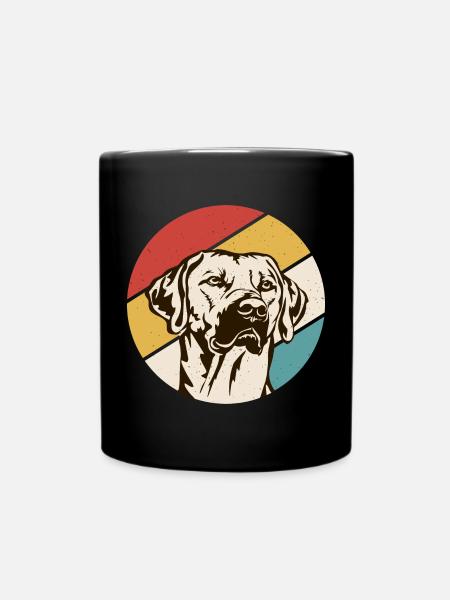 Rhodesian Ridgeback Hund - Tasse einfarbig - Schwarz