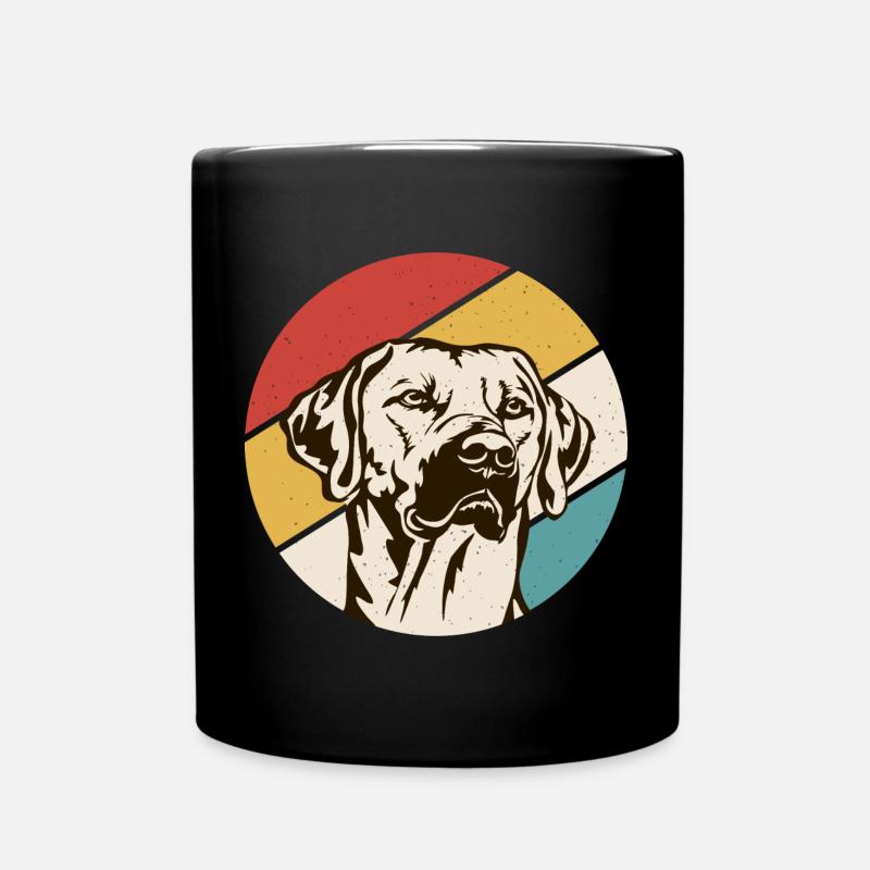 Rhodesian Ridgeback Hund - Tasse einfarbig - Schwarz