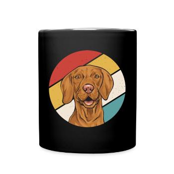 Vizsla Retro Vintage Hongrois Vizsla - Mug uni - noir - Devant