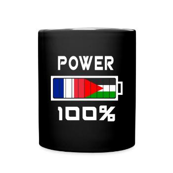 Palestine and France are in power - Full Colour Mug - black - Front