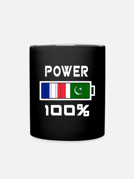 Pakistan and France are in power - Full Colour Mug - black
