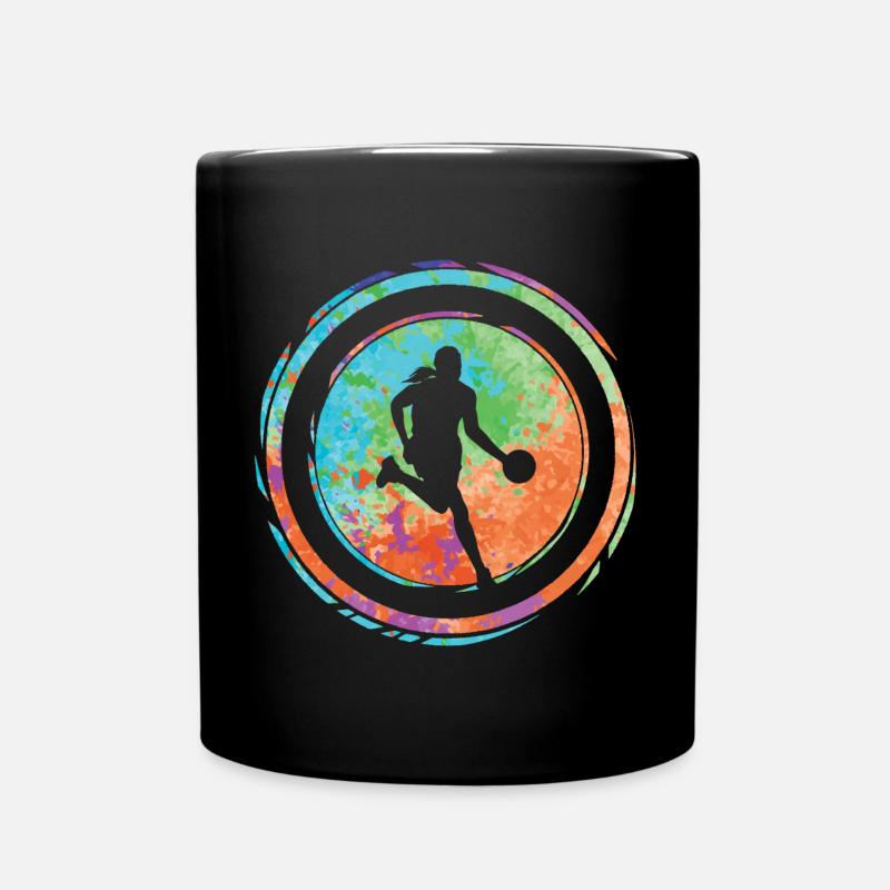 Joueuse de basket-ball Filles Joueuse de basket-ball - Mug uni - noir